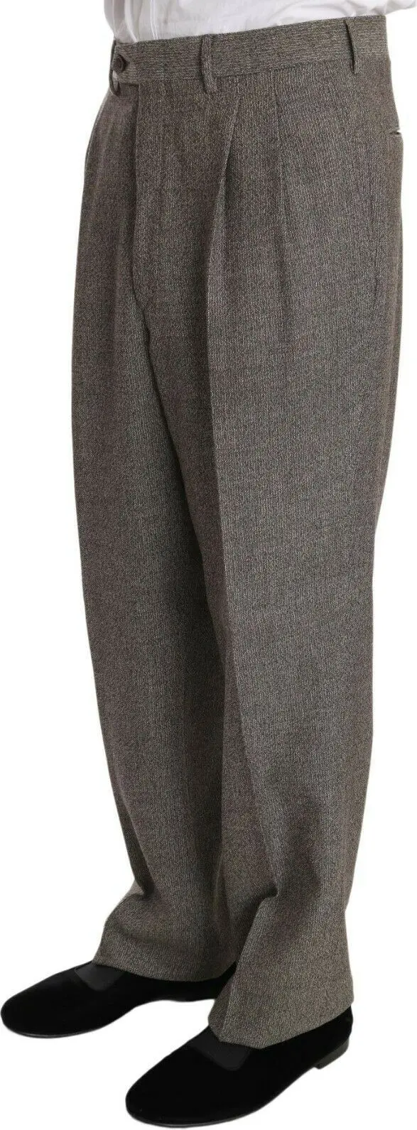 Suit Fendi Brown Wool Regular
