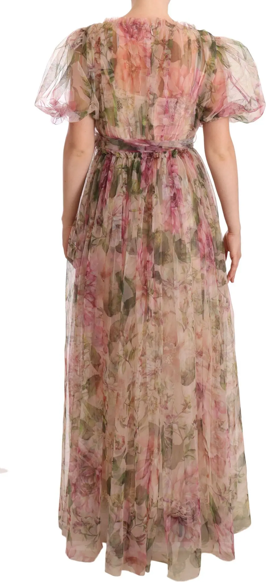 Dress Dolce & Gabbana Multicolor Floral Print Long Maxi Gown Dress