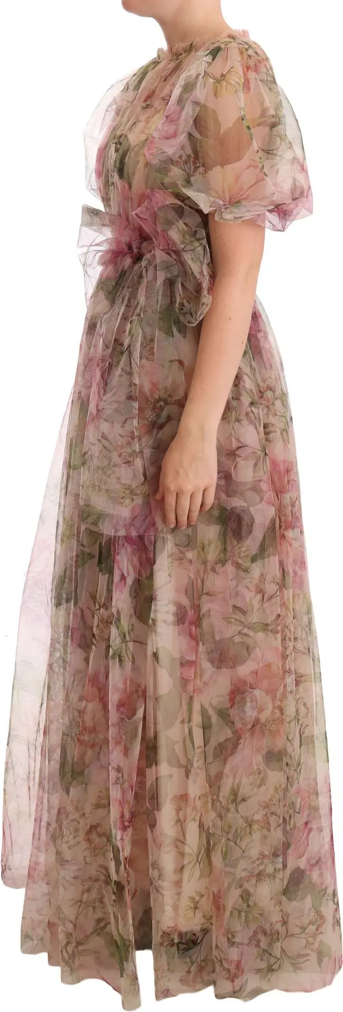 Dress Dolce & Gabbana Multicolor Floral Print Long Maxi Gown Dress