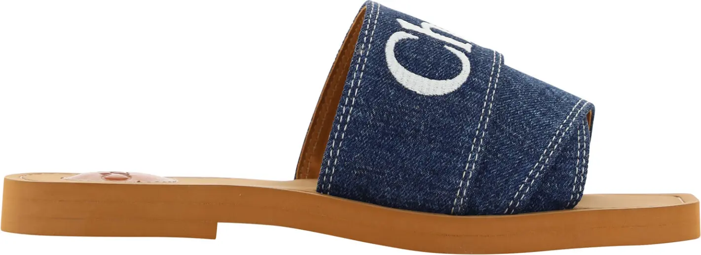 Sandals Chloe Woody Sumptuous Cotton