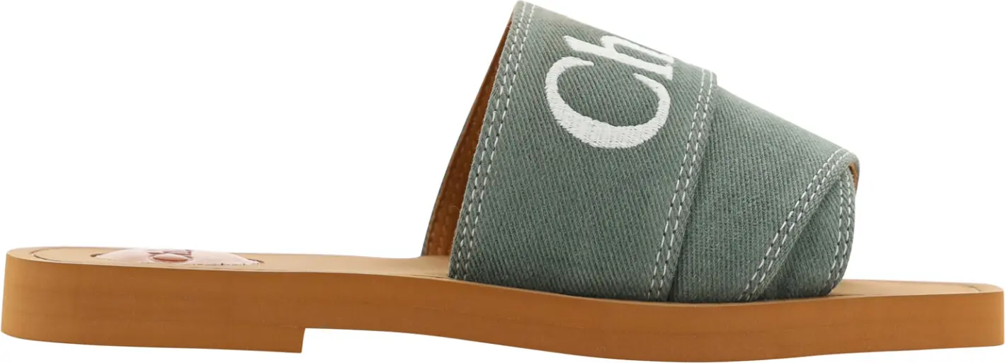Slides Chloe Elegant Forest Cotton Slides