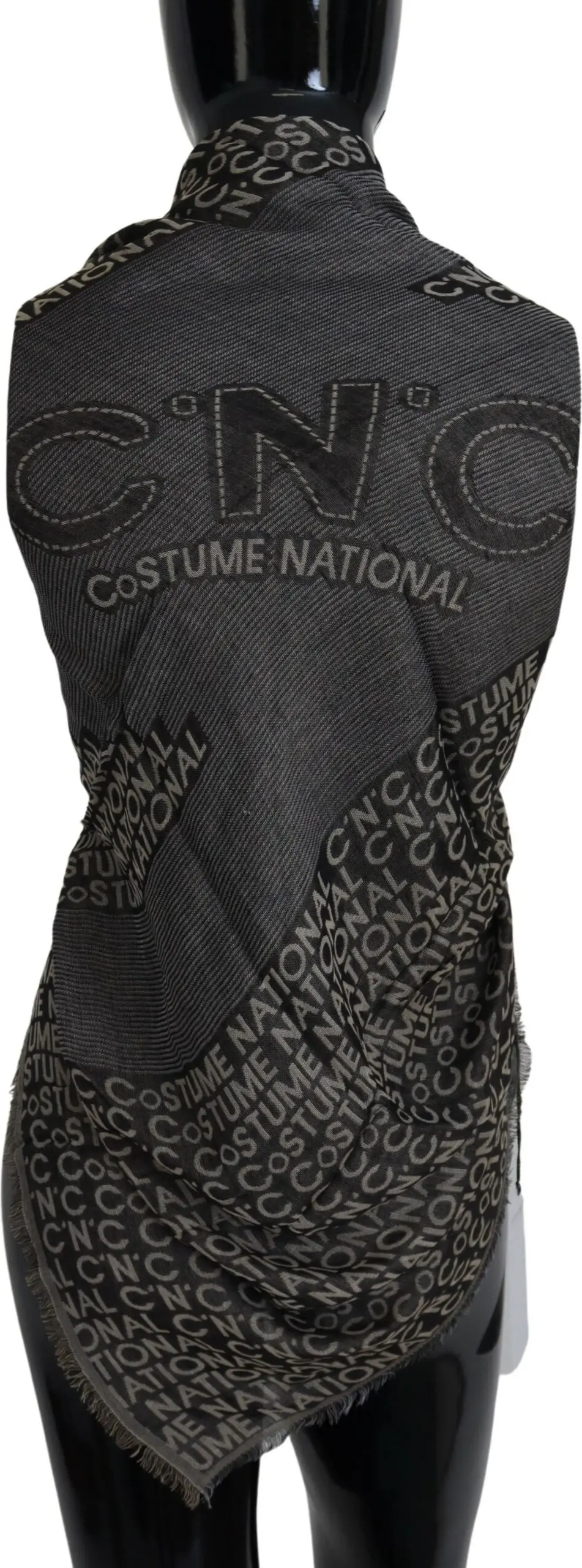 Шарф Costume National Chic с бахромой из вискозы и шелка