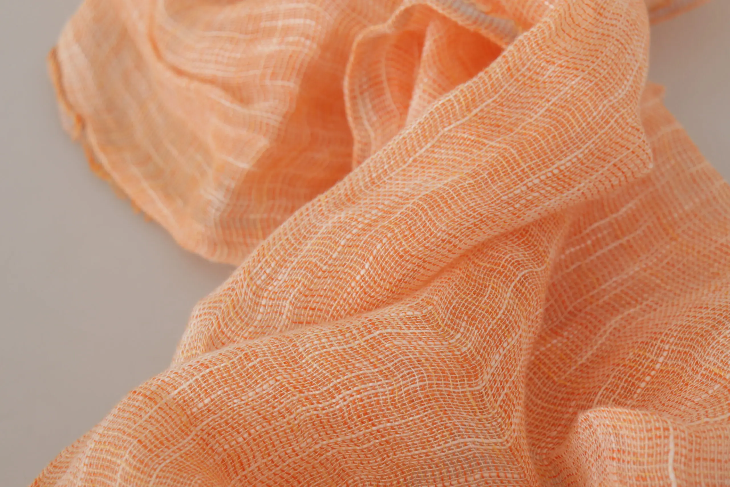 Scarf Malo Elegant Peach Linen