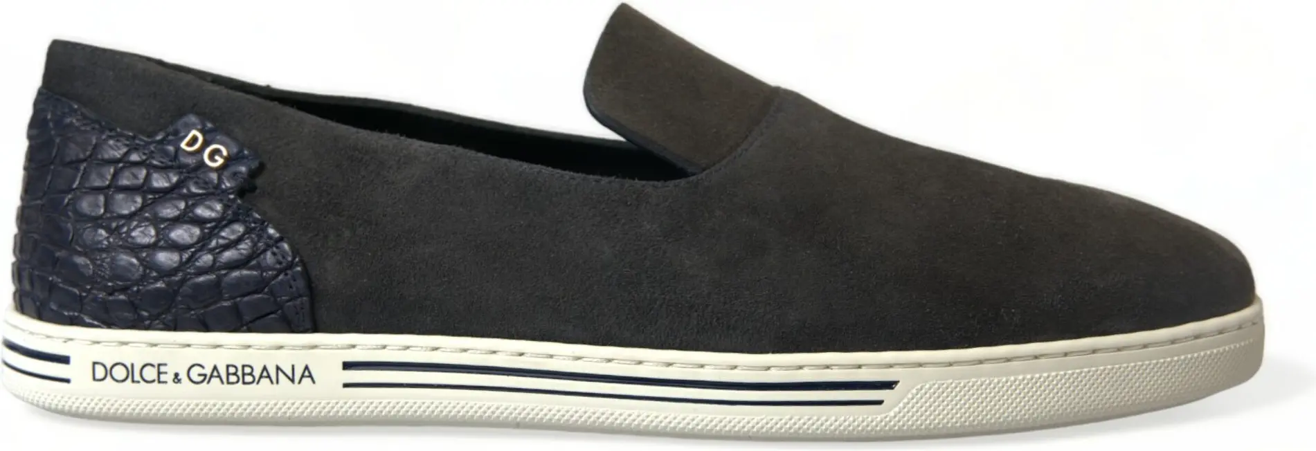 Loafers Dolce & Gabbana Blue Suede