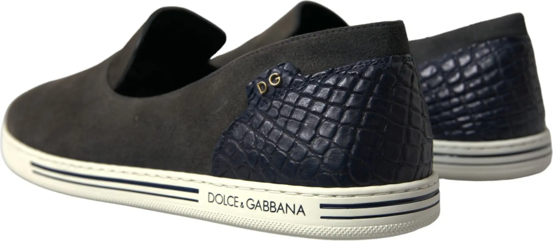 Лоферы Dolce & Gabbana Синяя замша