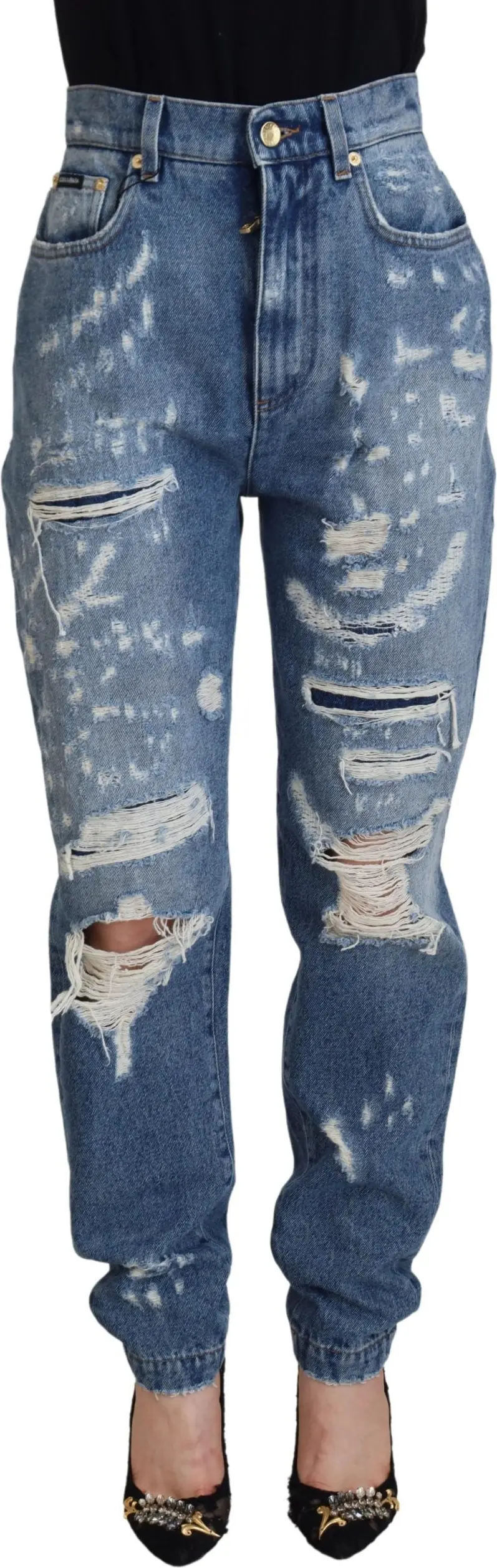 Jeans Dolce & Gabbana Tattered Denim Pants
