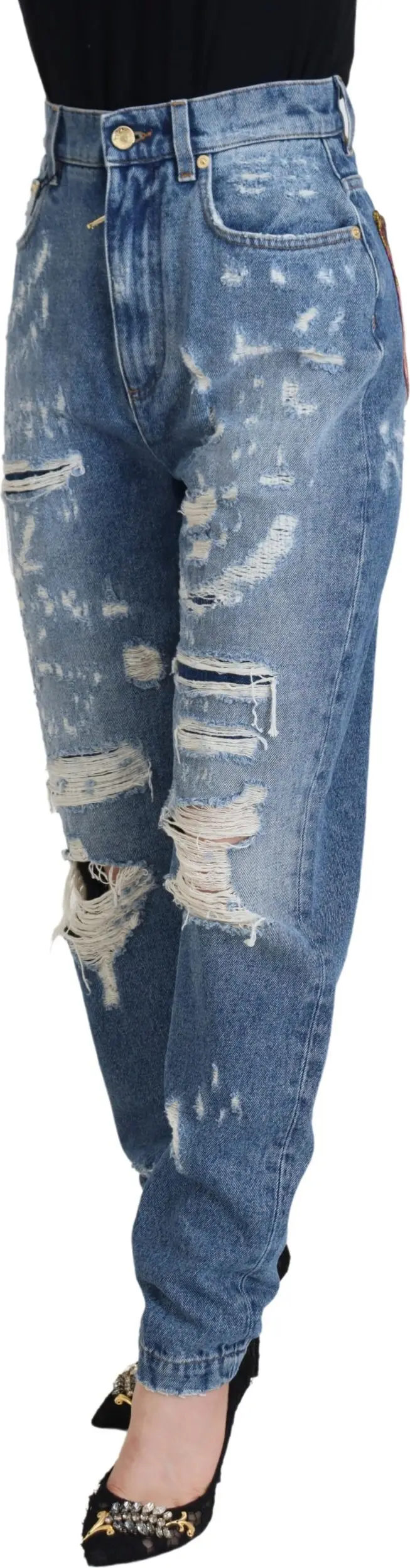 Jeans Dolce & Gabbana Tattered Denim Pants