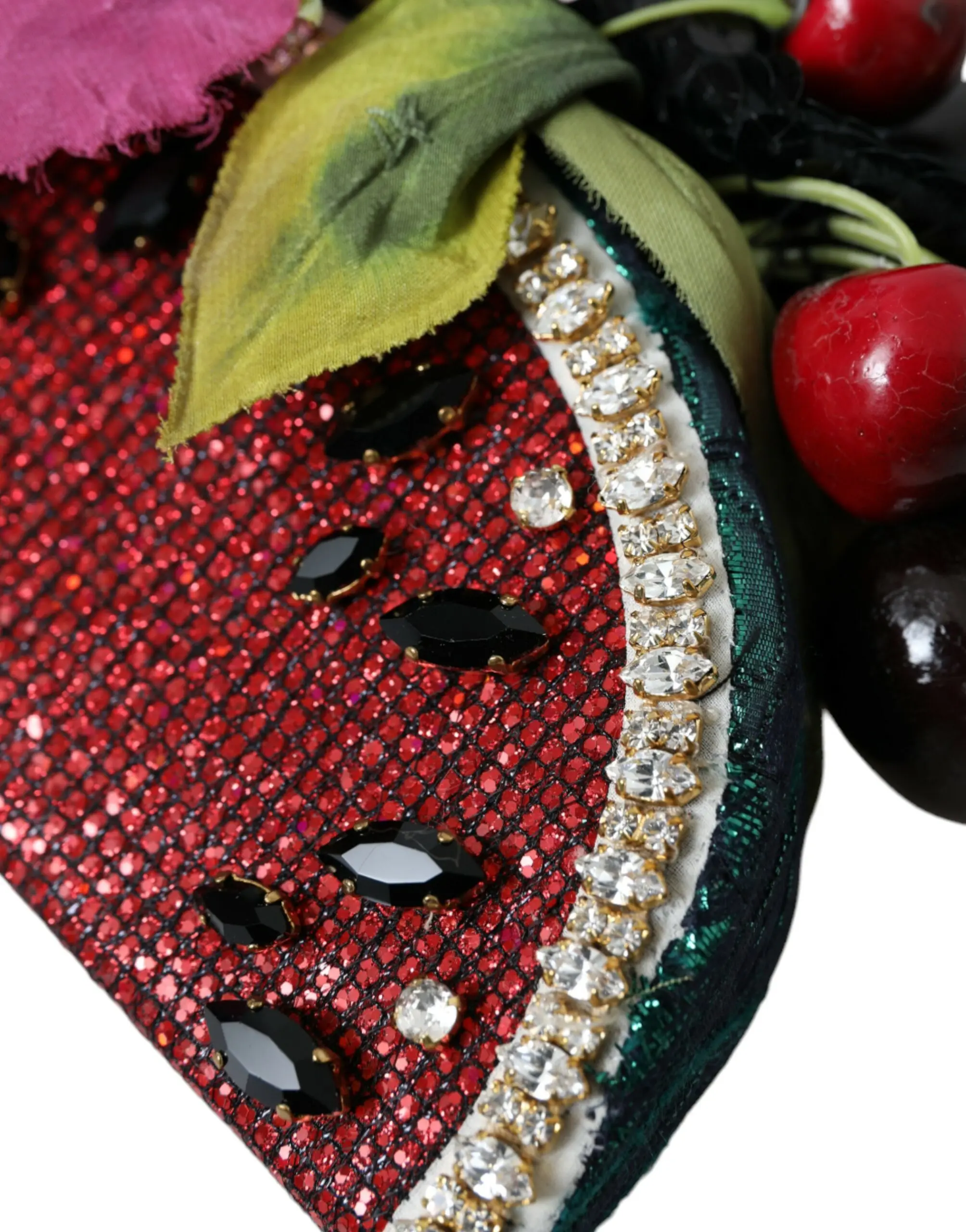 Диадема Dolce & Gabbana Красный Арбуз Вишня Кристаллическая Ободок Заявление