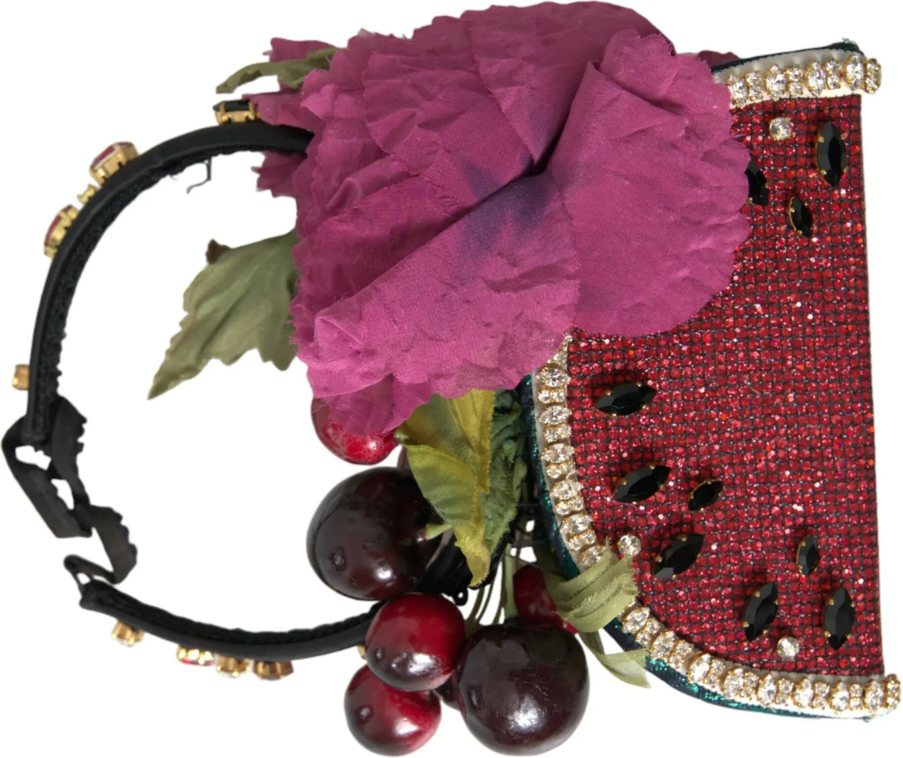Диадема Dolce & Gabbana Красный Арбуз Вишня Кристаллическая Ободок Заявление
