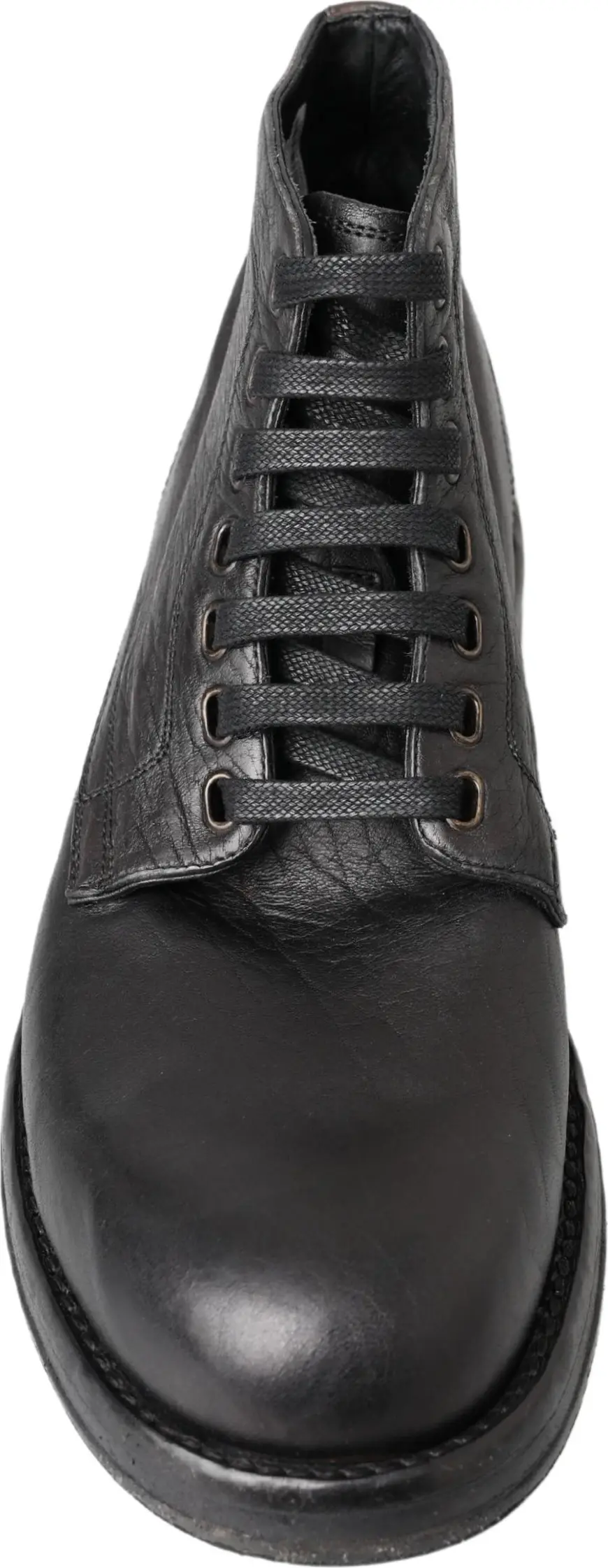 Boots Dolce & Gabbana Black Horse Leather Perugino