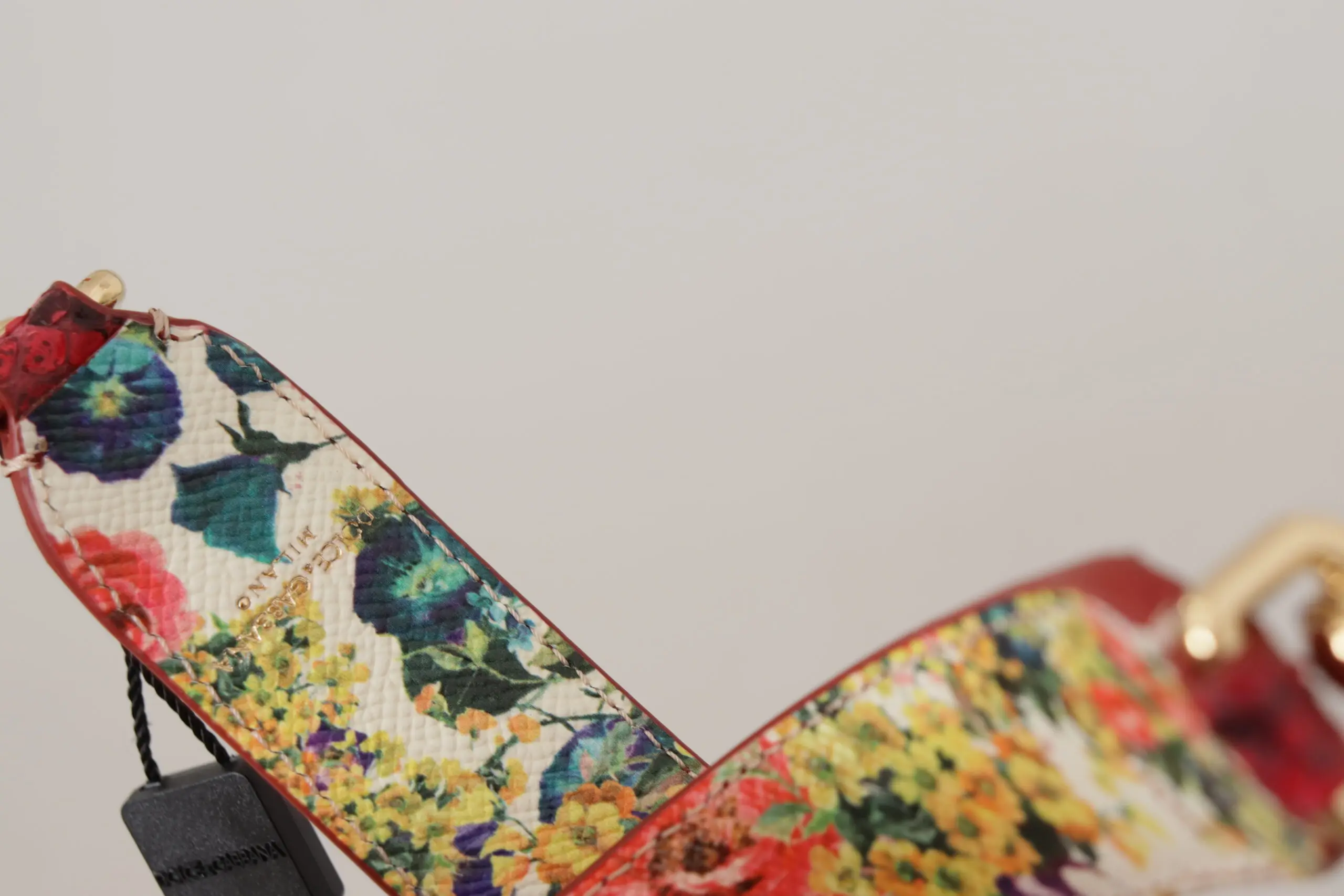 Ремень для сумки Dolce & Gabbana Элегантный красный питон