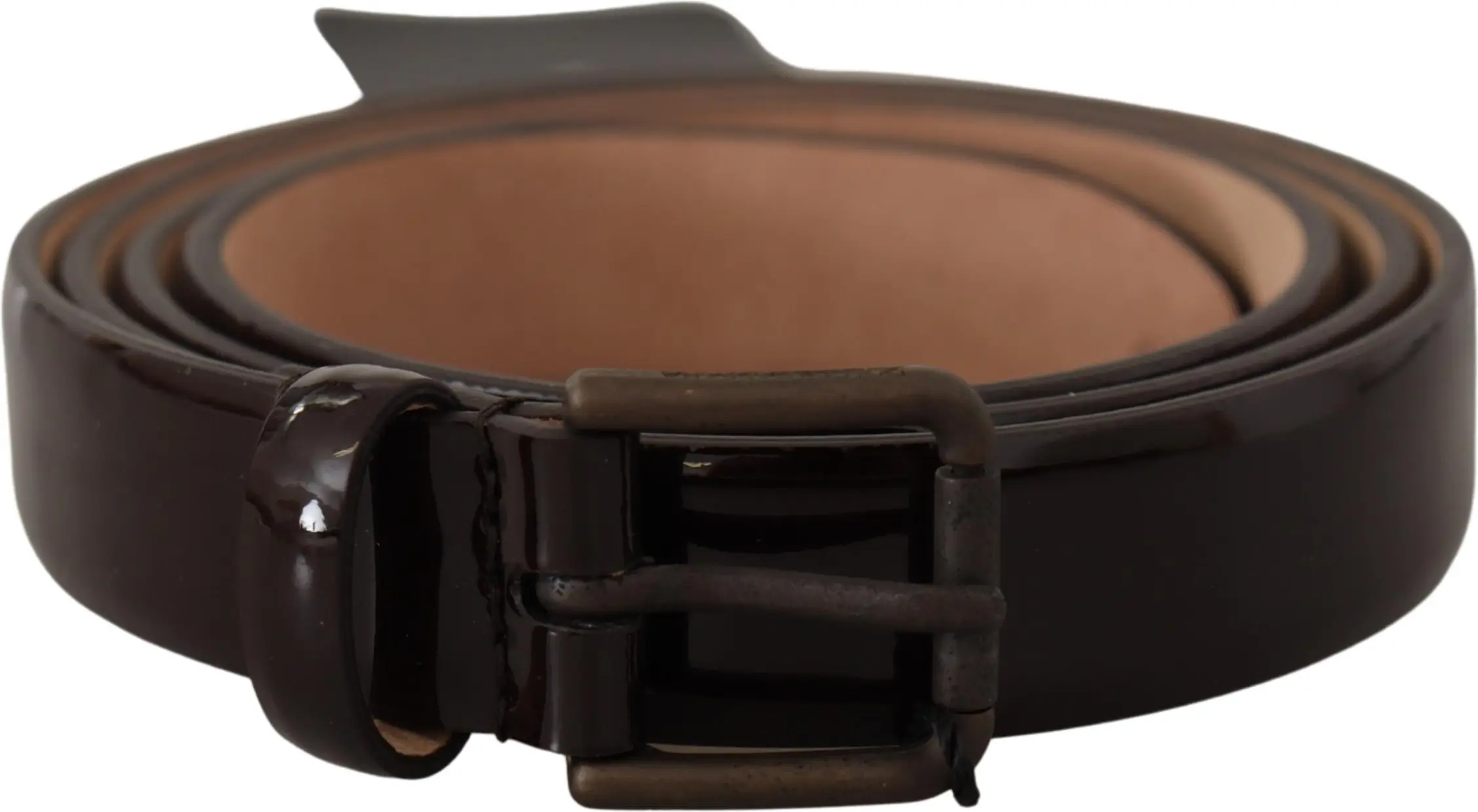 Belt Dolce & Gabbana Elegant Black Leather Logo Buckle Belt