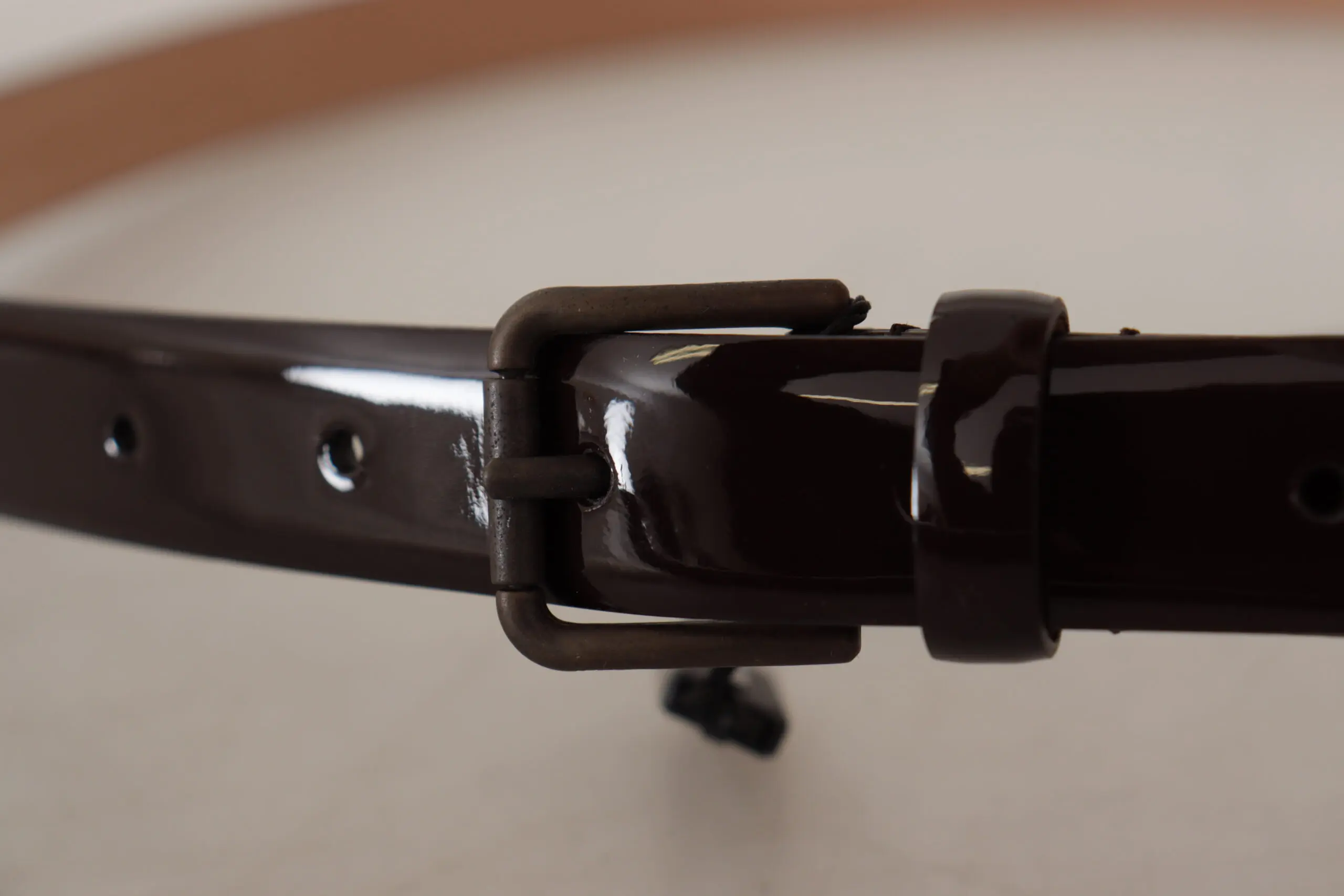 Belt Dolce & Gabbana Elegant Black Leather Logo Buckle Belt