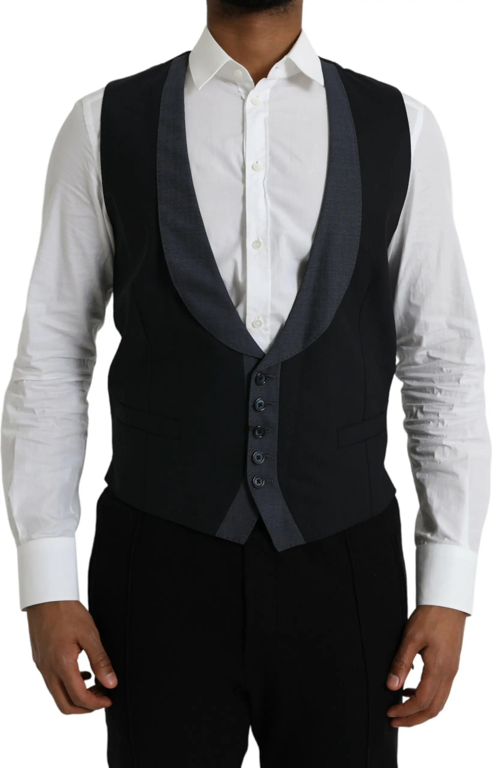 Dolce & Gabbana Qora jun klassik jilet-ko'ylak Zametli Vest