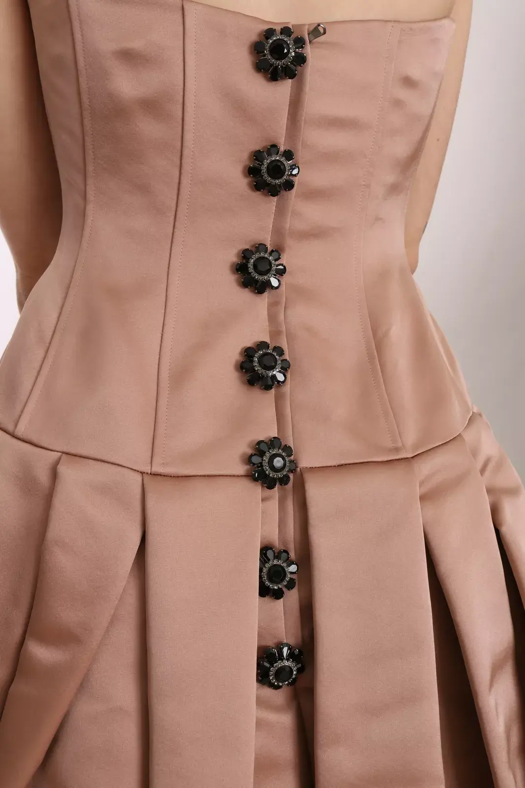 Ball Gown Dress Dolce & Gabbana Crystal Pink Silk