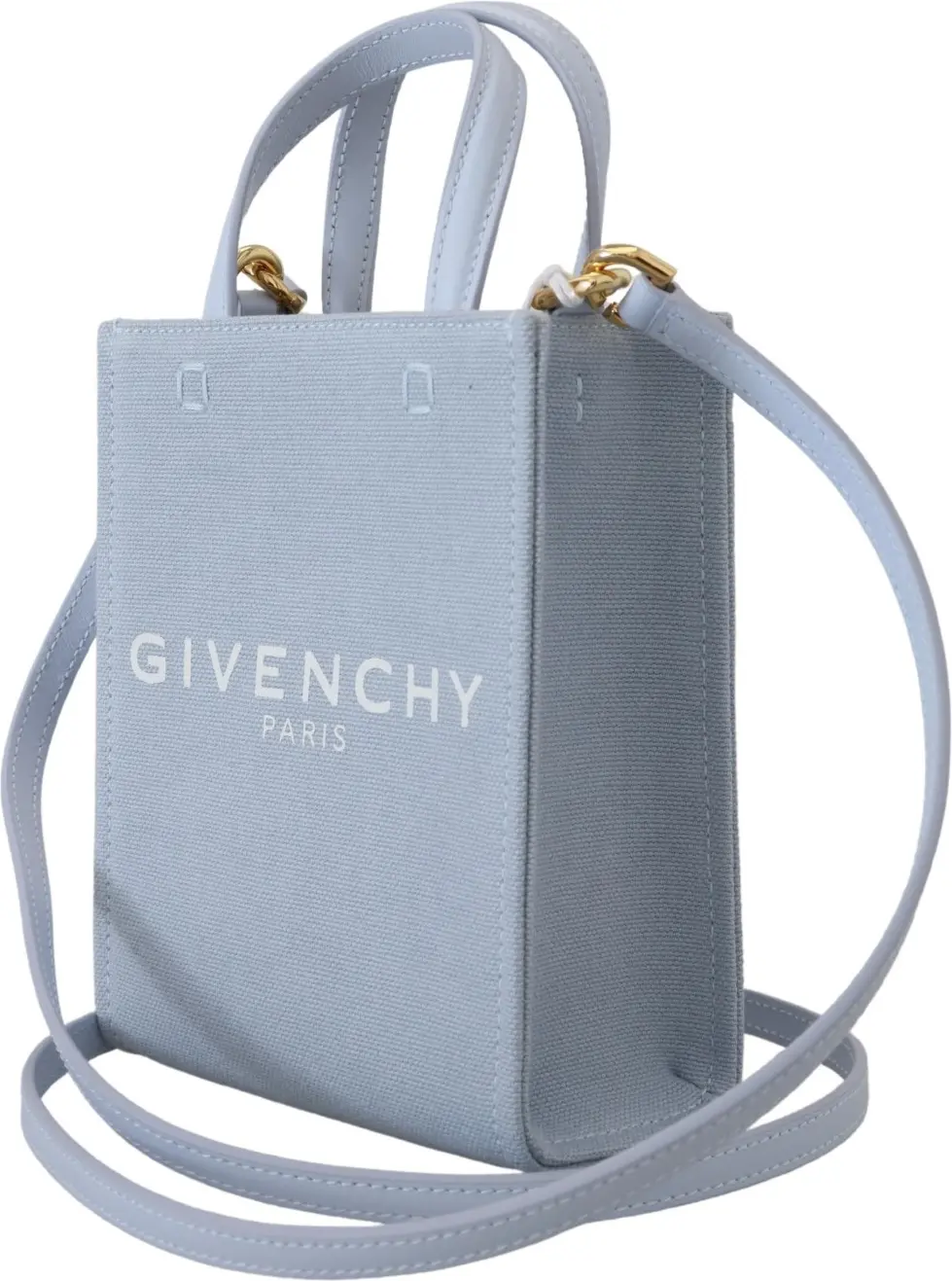 Сумка через плечо Givenchy Blue Coated Canvas Vertical Cloud Mini