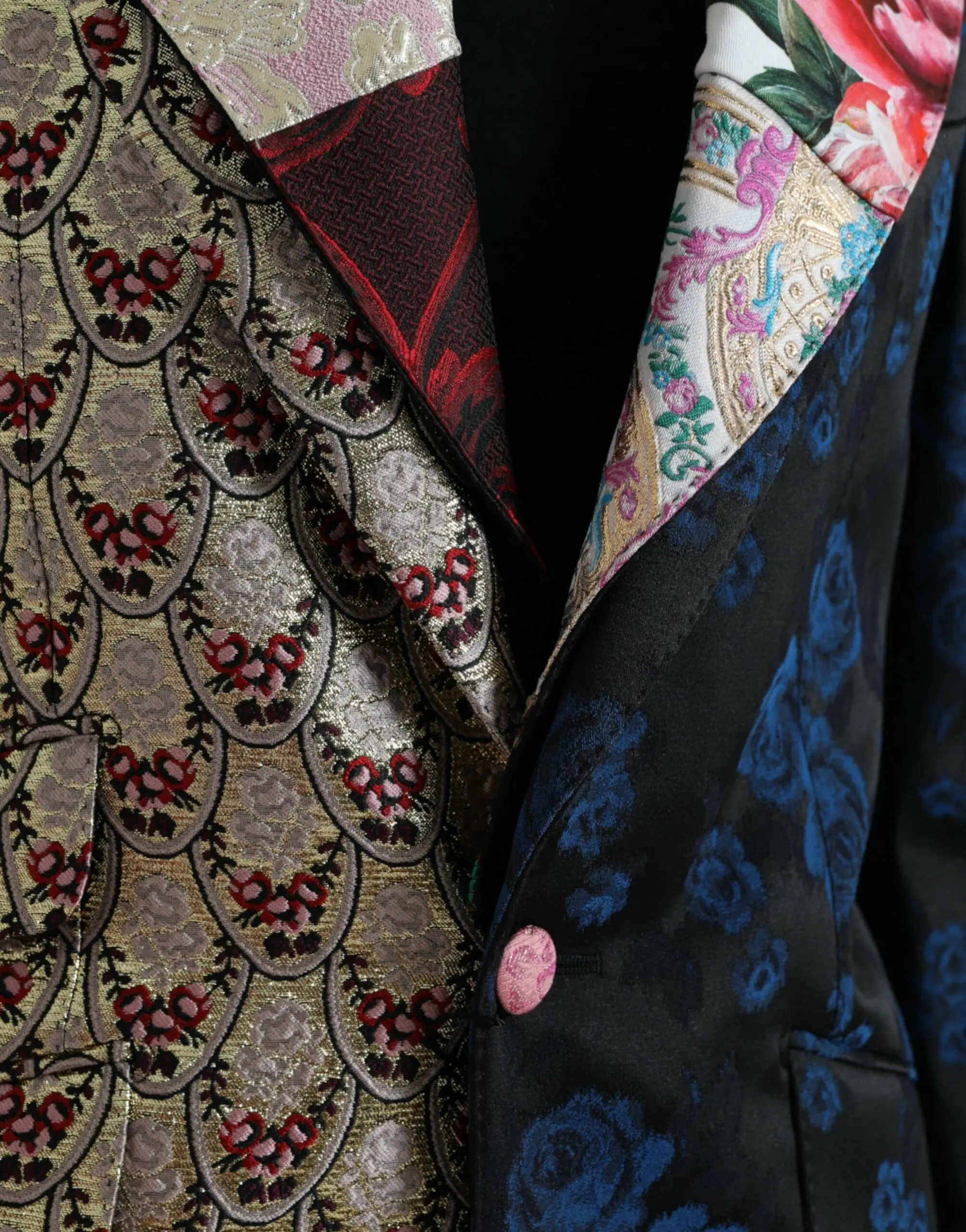 Жакет Dolce & Gabbana с разноцветным цветочным пэчворком