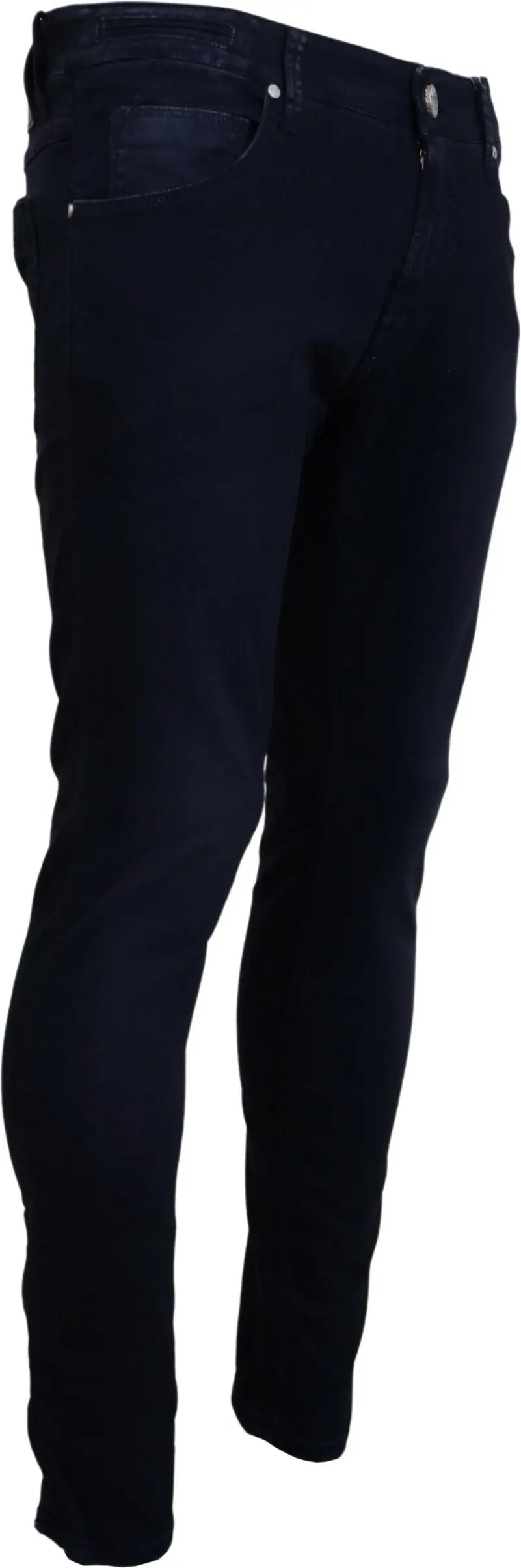 Blue Cotton Tapered Slim Fit Men Casual Denim Jeans
