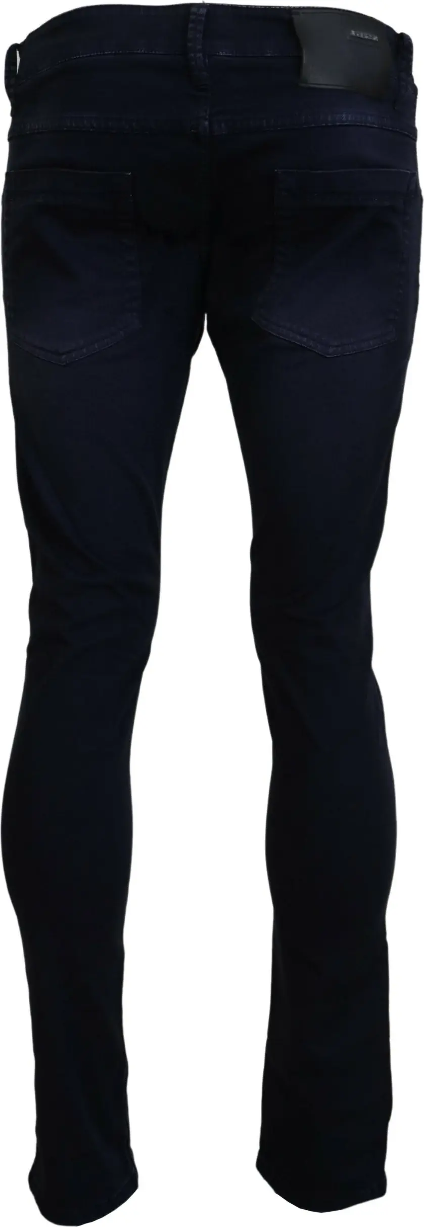 Blue Cotton Tapered Slim Fit Men Casual Denim Jeans