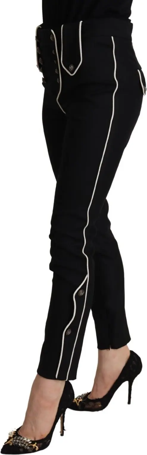 Брюки с зауженным кроем Slim Fit Dolce & Gabbana