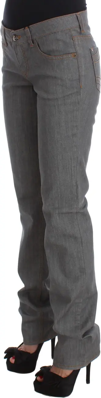 Jeans Costume National Gray Cotton Regular Fit Denim Jeans
