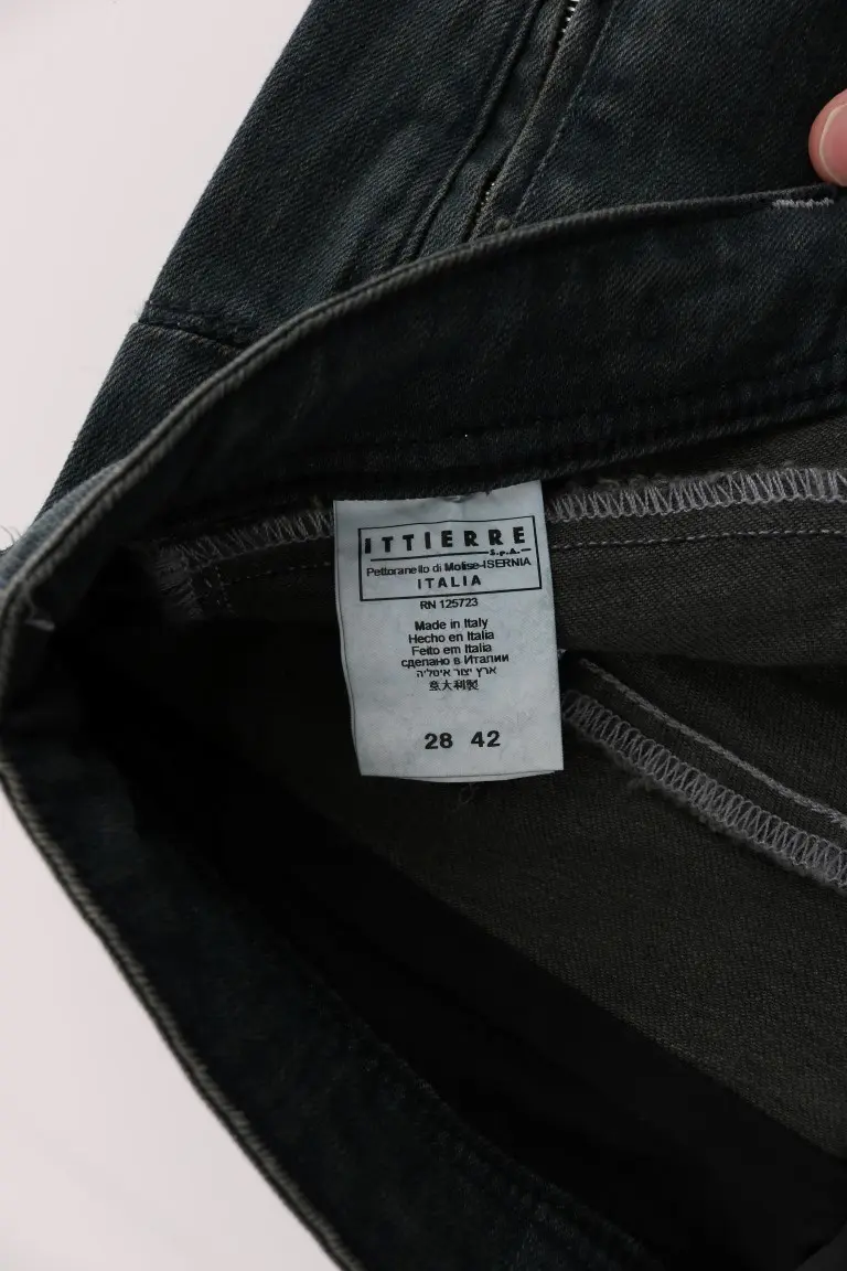 Jeans Costume National Gray Cotton Superslim Denim