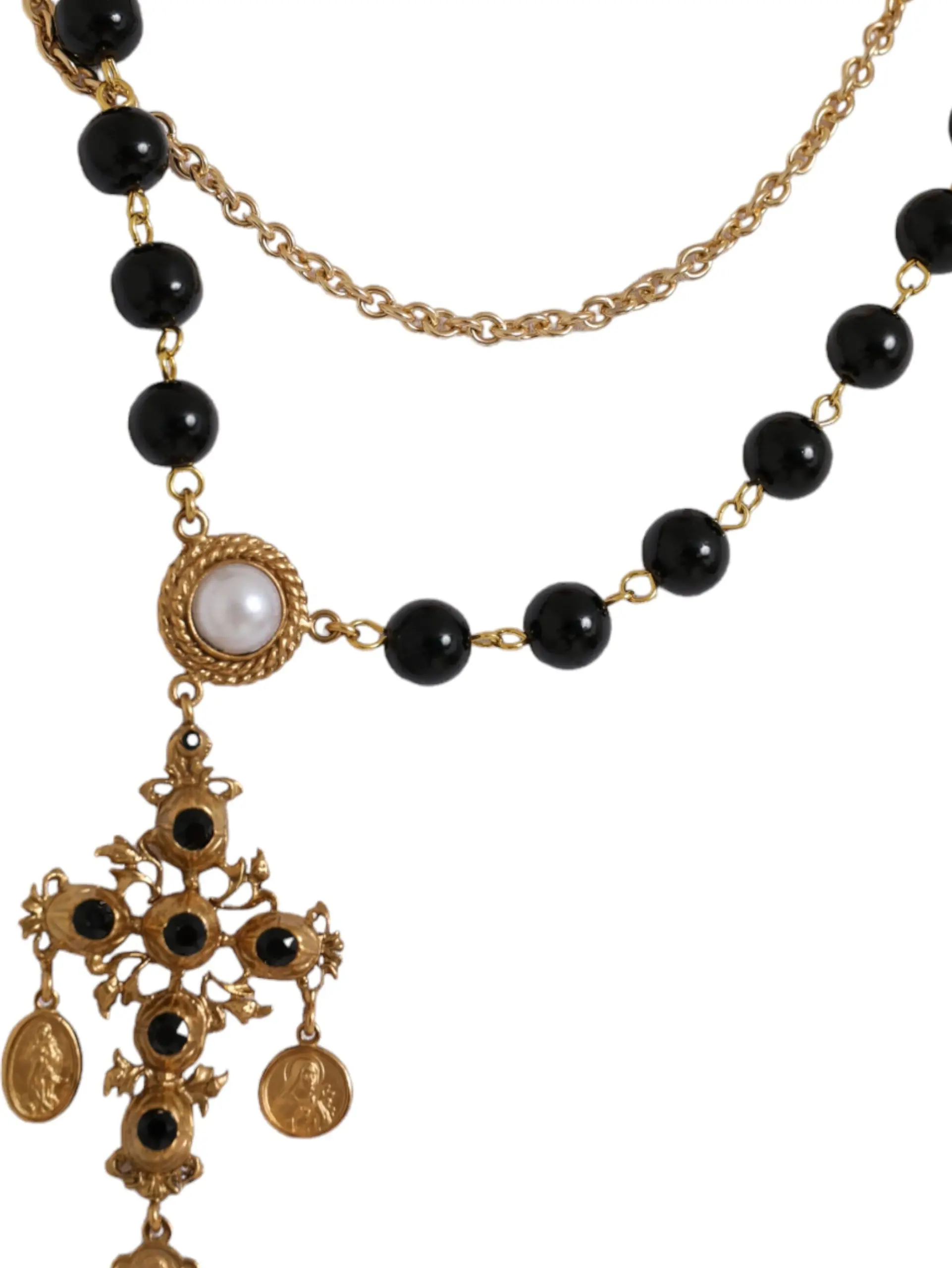 Dolce & Gabbana oq paxta futbolka, yoqa va qisqa yengli