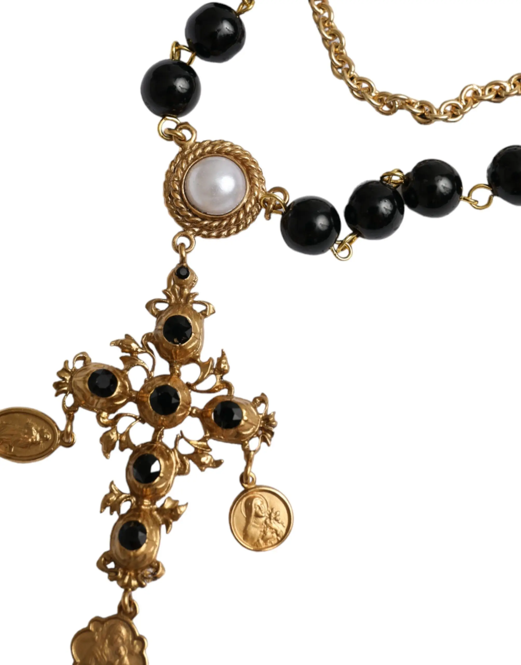 Dolce & Gabbana oq paxta futbolka, yoqa va qisqa yengli