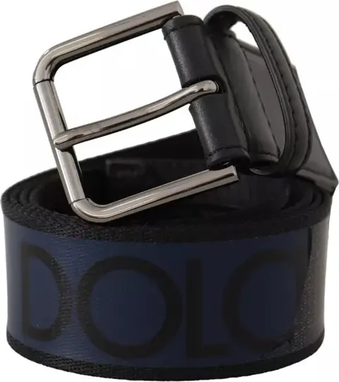 Dolce & Gabbana Bel' Tosi Ko'k Qora Logotipli Kumush Tokali