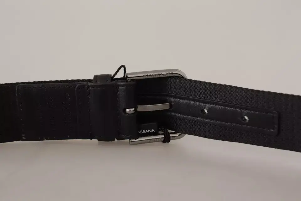 Dolce & Gabbana Bel' Tosi Ko'k Qora Logotipli Kumush Tokali