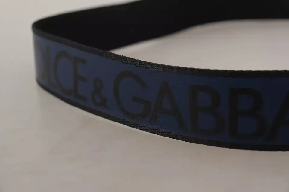 Dolce & Gabbana Bel' Tosi Ko'k Qora Logotipli Kumush Tokali