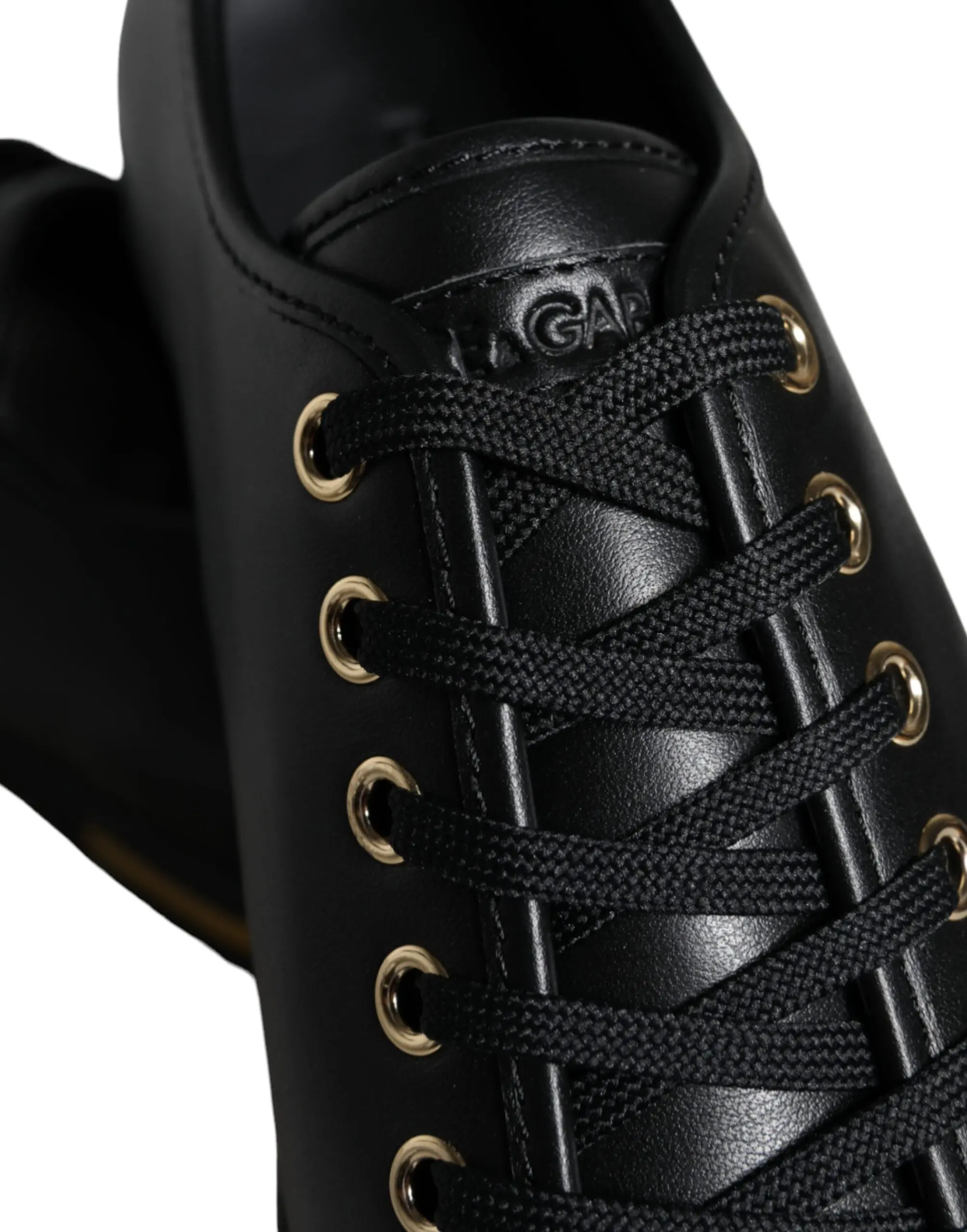 Sneakers Dolce & Gabbana Black Gold Leather Classic