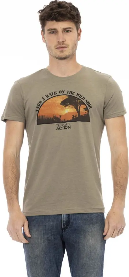 T-Shirt Trussardi Green Cotton