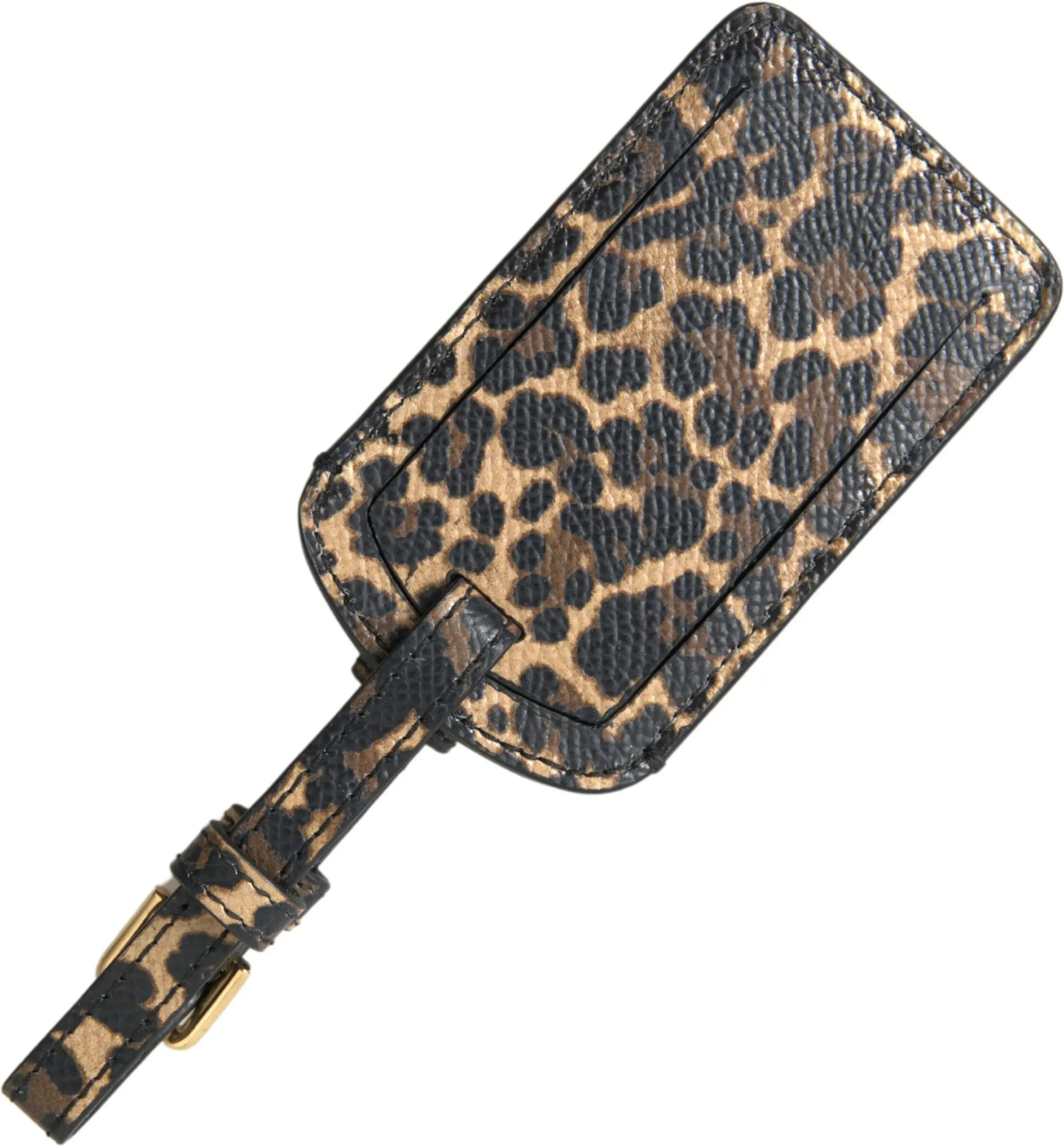 Yo'l Bagaj Tagi Dolce & Gabbana Multicolor Leopard Dauphine ['DG' Belgisi] Charmli