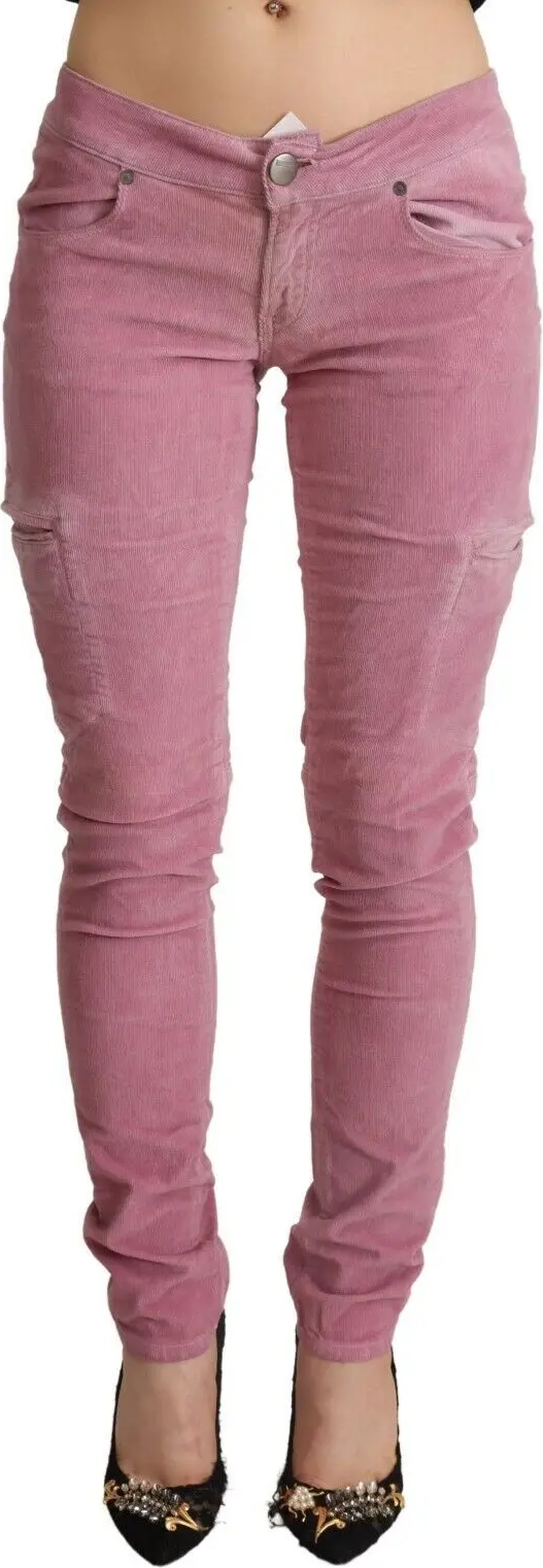 Skinny Denim Cargo Jeans Yacht