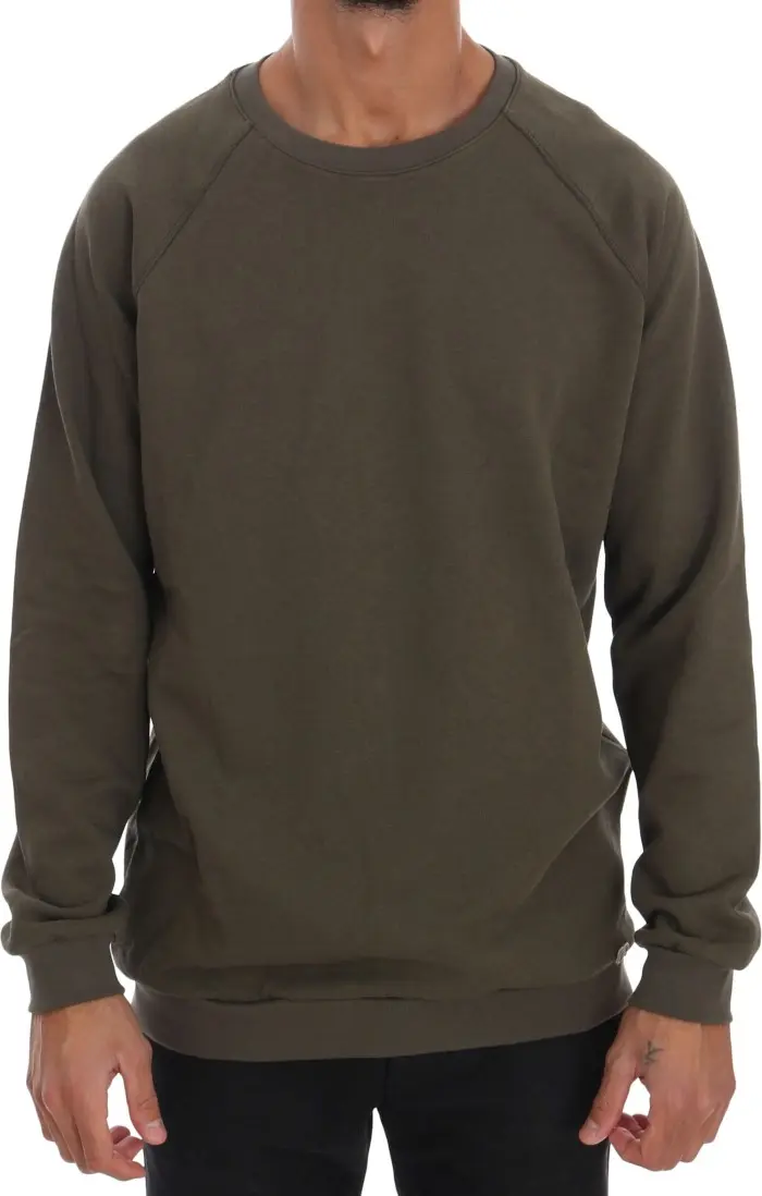 Sweater Daniele Alessandrini Green Crewneck Cotton