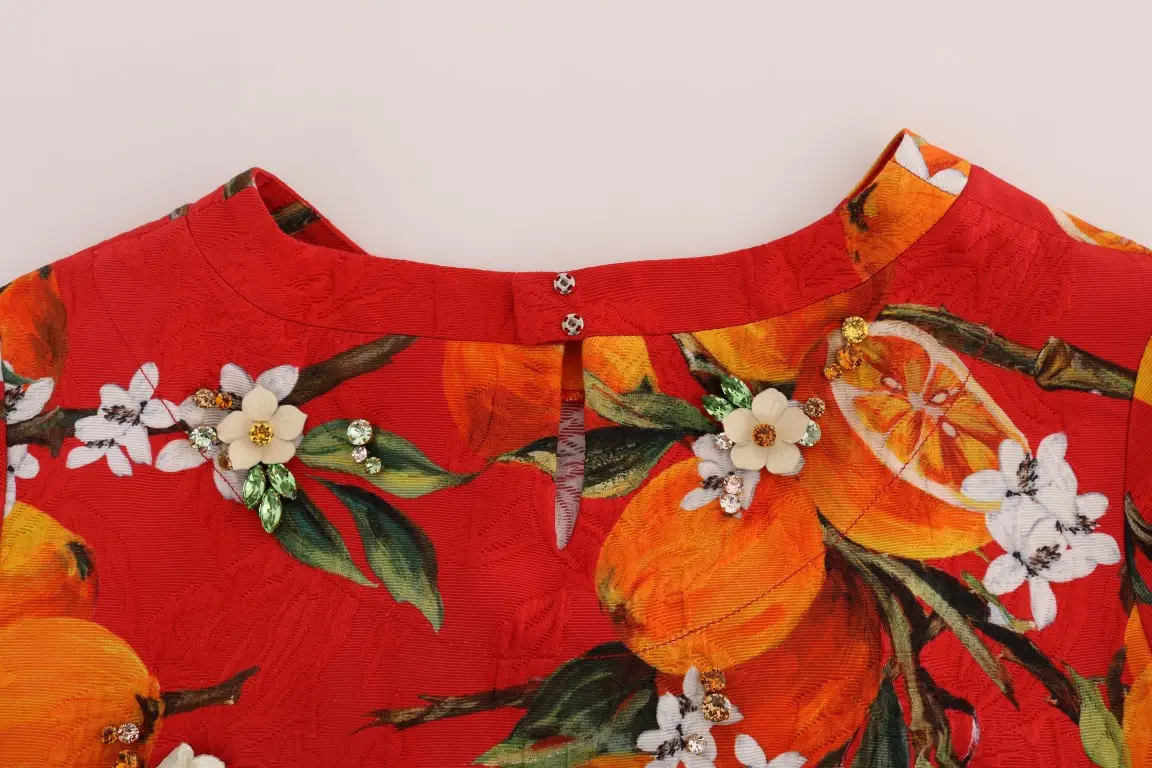 Bluzka Dolce & Gabbana SICILY Orange print