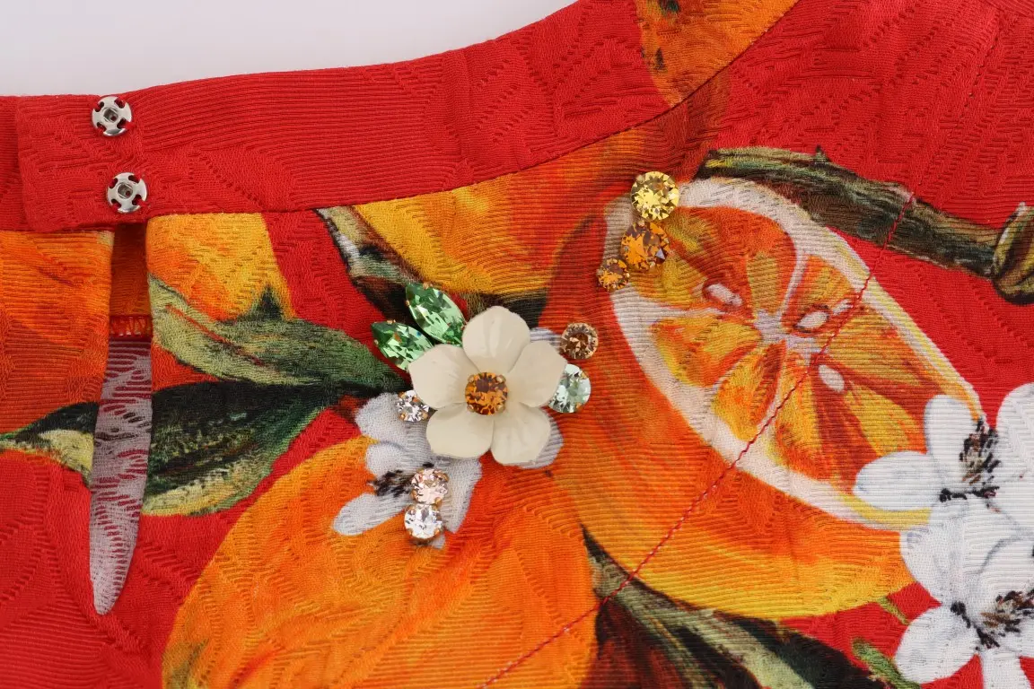 Bluzka Dolce & Gabbana SICILY Orange print