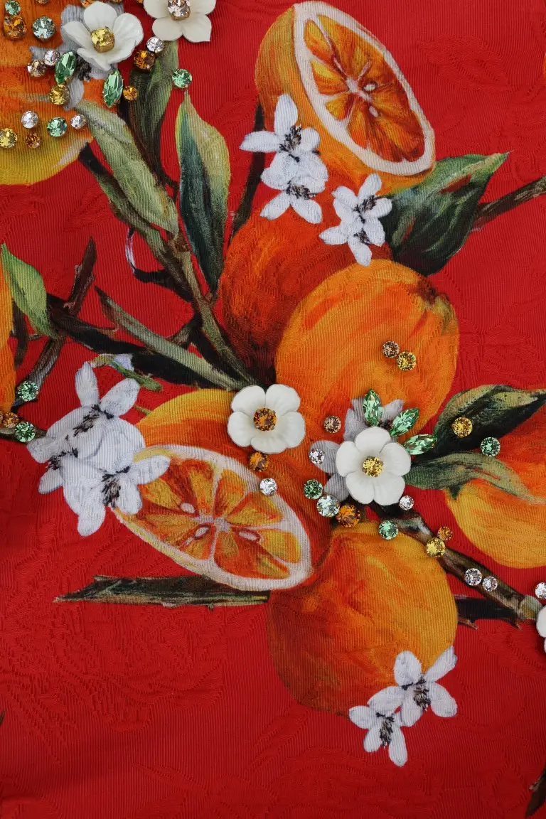 Bluzka Dolce & Gabbana SICILY Orange print