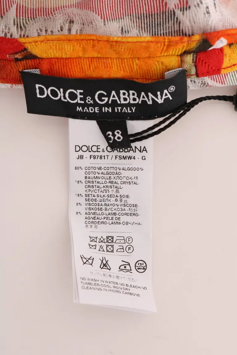 Bluzka Dolce & Gabbana SICILY Orange print