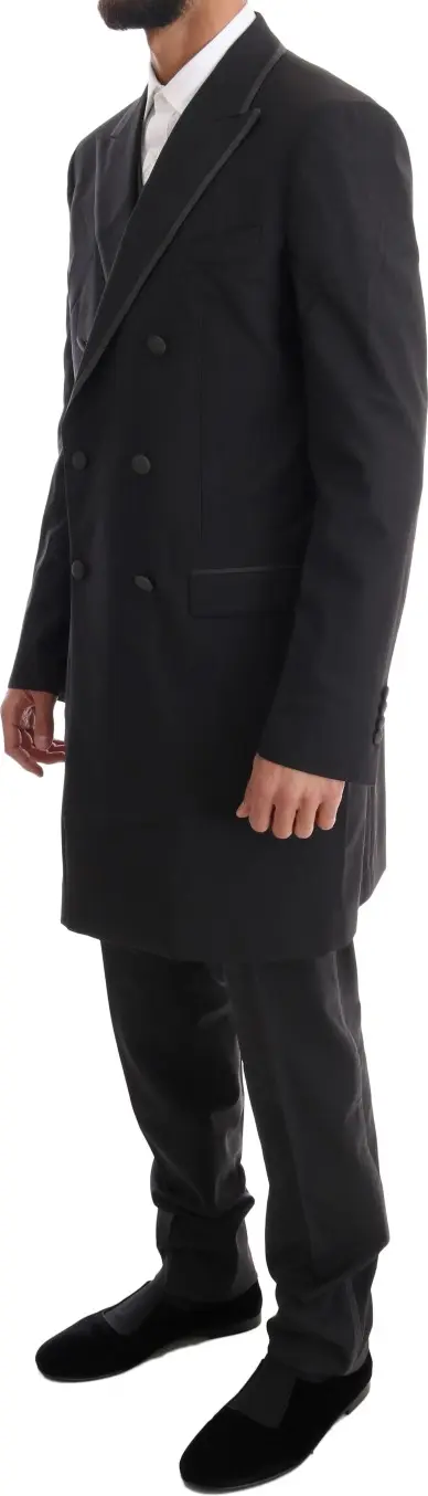 Dolce & Gabbana Kulrang Jun Streych Kostyum