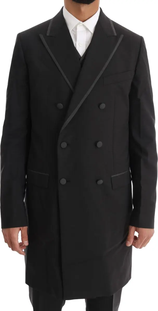 Dolce & Gabbana Kulrang Jun Streych Kostyum
