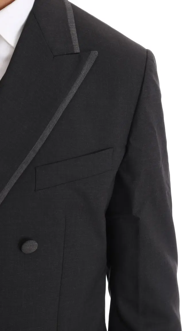 Dolce & Gabbana Kulrang Jun Streych Kostyum