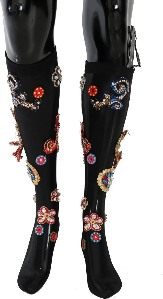 Socks Dolce & Gabbana Gambaletto Tulle FLRCP Carretto