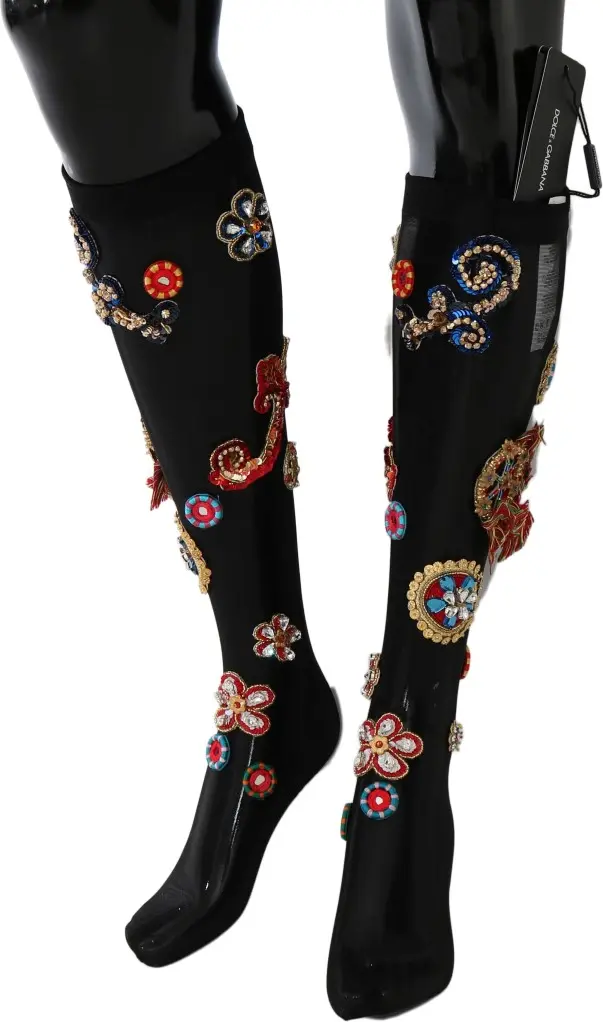 Socks Dolce & Gabbana Gambaletto Tulle FLRCP Carretto