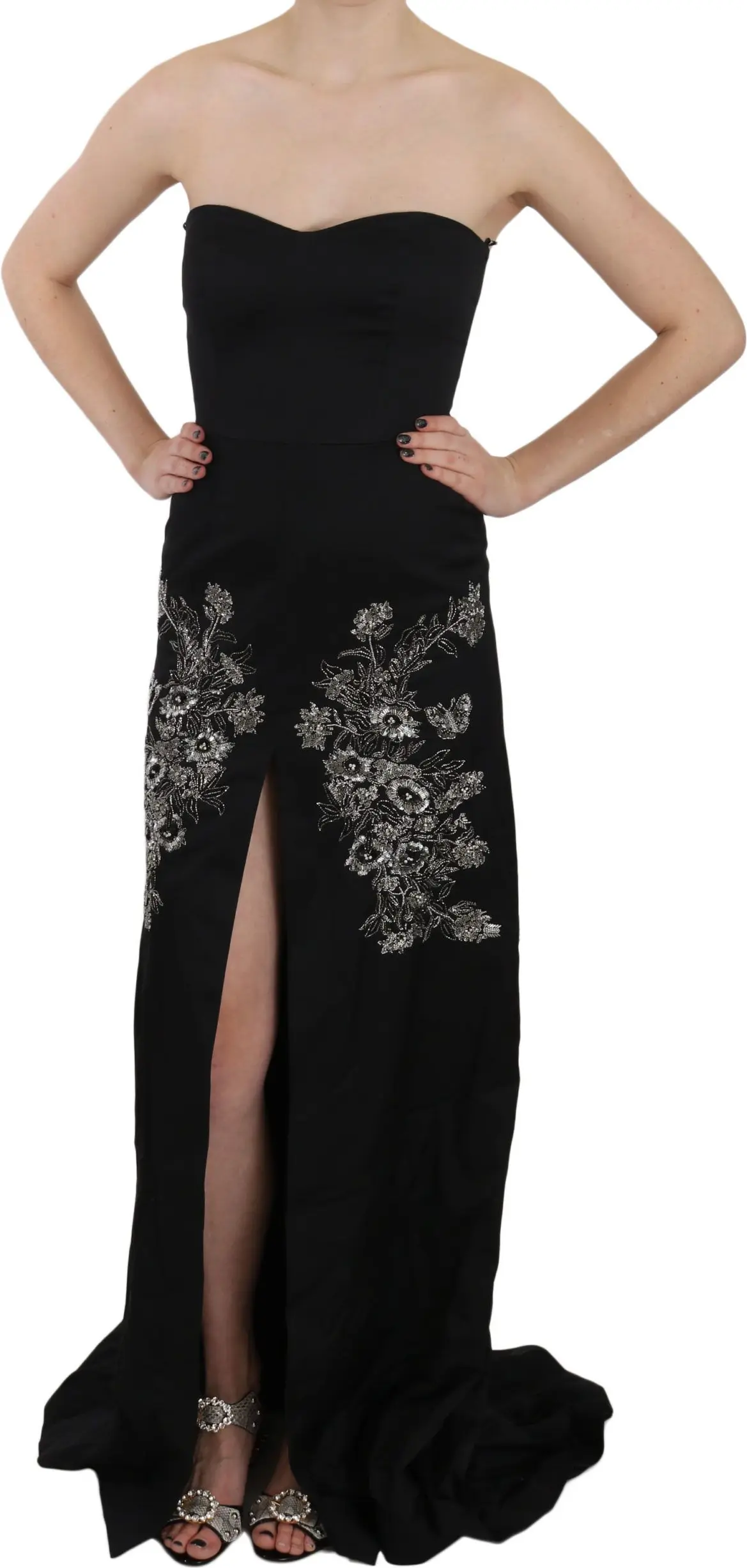 Dress John Richmond Enchanting Black Maxi Flare Dress