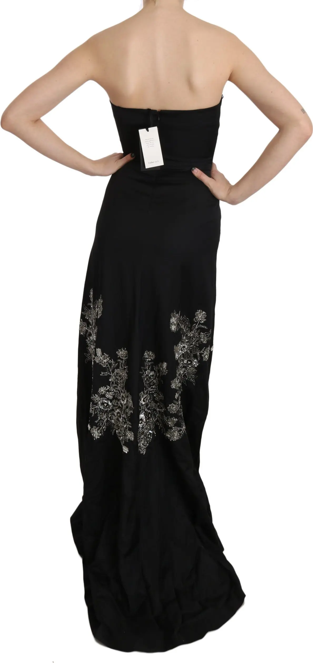 Kiyim John Richmond Black Maxi Flare Ko'ylak