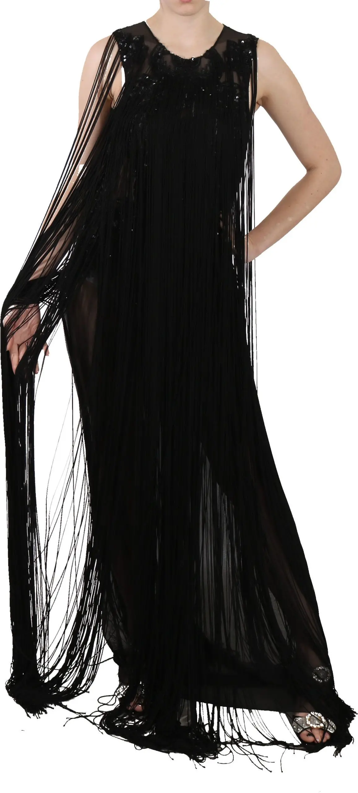 Dress John Richmond Sheer Maxi Elegance