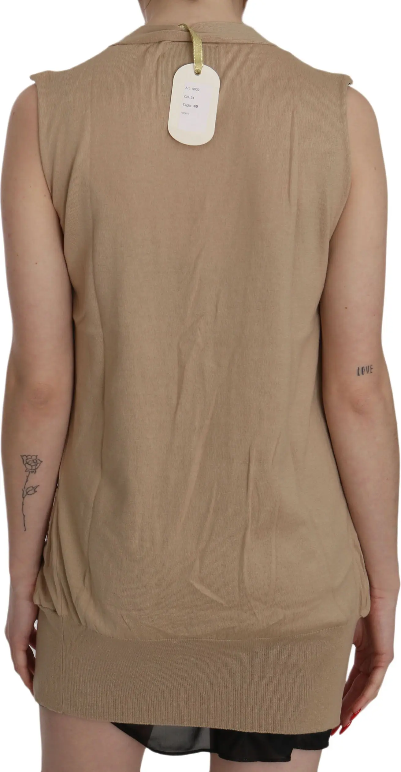 Sleeveless Cardigan Top Think Pink