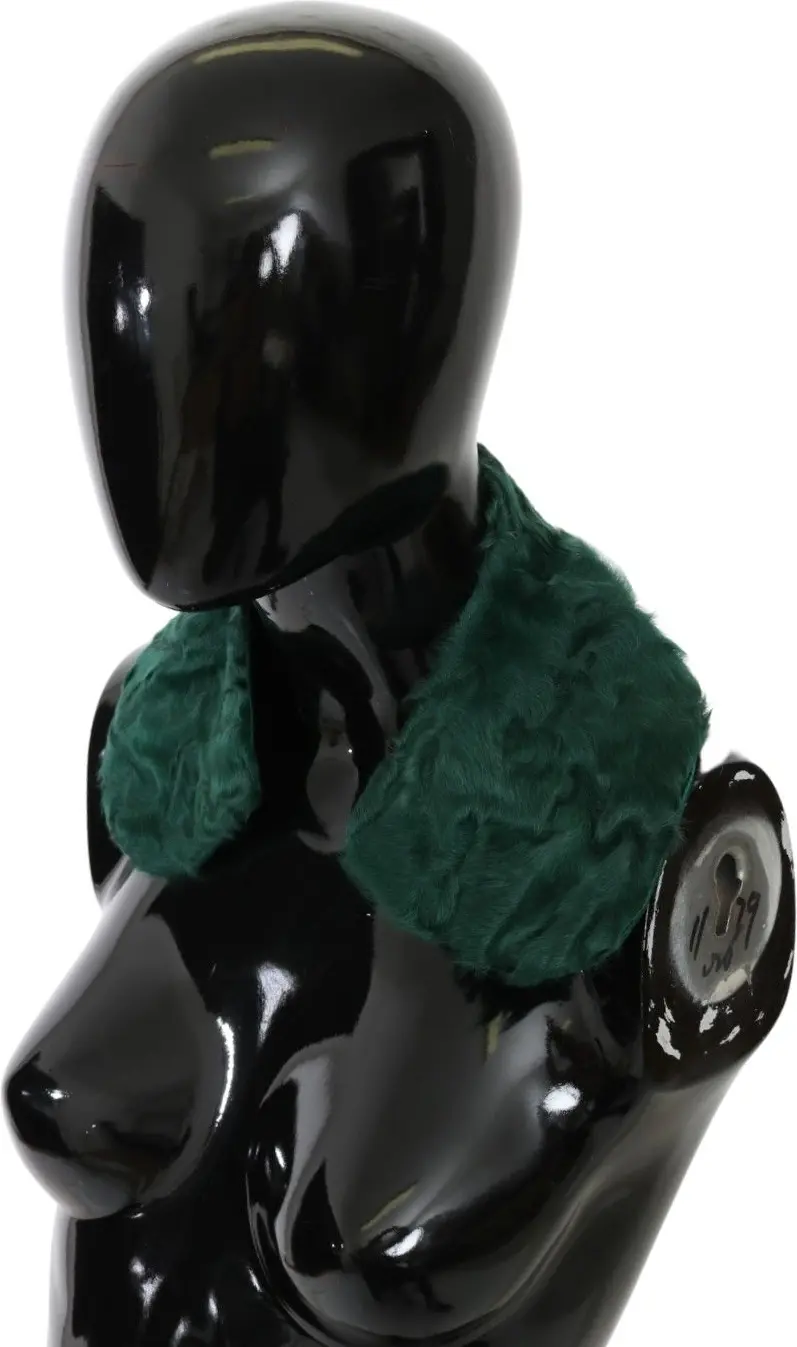 Scarf Dolce & Gabbana Elegant Lambskin Fur Scarf